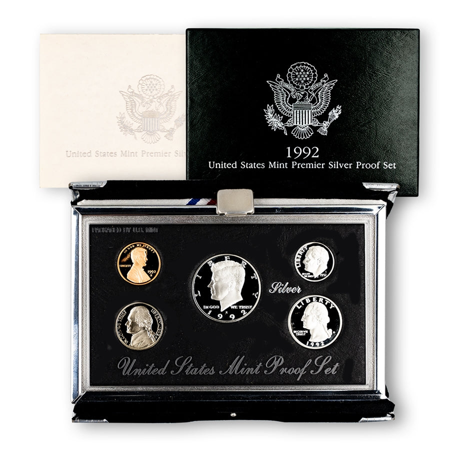 1992 US Premier Silver Mint Proof Set