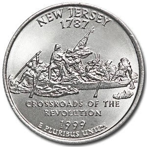 1999 New Jersey Quarter State - Uncirculated