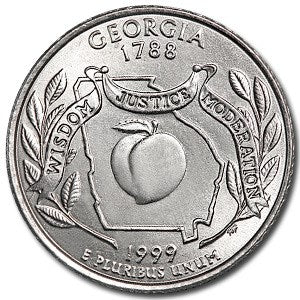 1999 Georgia State Quarter - Uncirculated