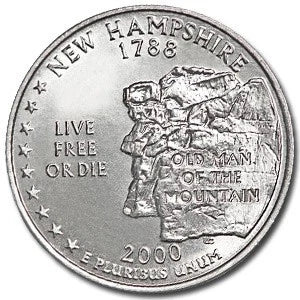 2000 New Hampshire State Quarter - Uncirculated