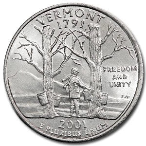 2001 Vermont State Quarter - Uncirculated