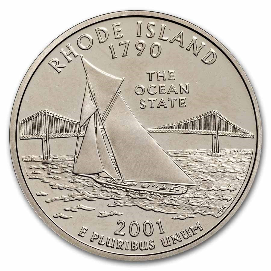 2001 Rhode Island State Quarter - Uncirculated