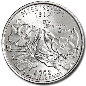 2002 Mississippi State Quarter - Uncirculated