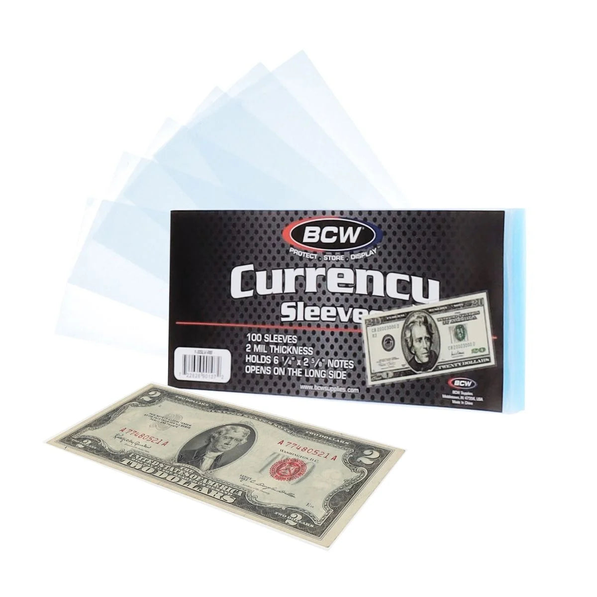 **(10) BCW Regular Currency Storage Sleeves**